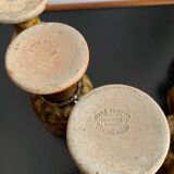 6 verres à pieds en grès, migeon la borde (cher), grès mazagrans