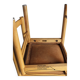 6 beech wood cognac leather chairs | Ibisco | Italy | 1960s