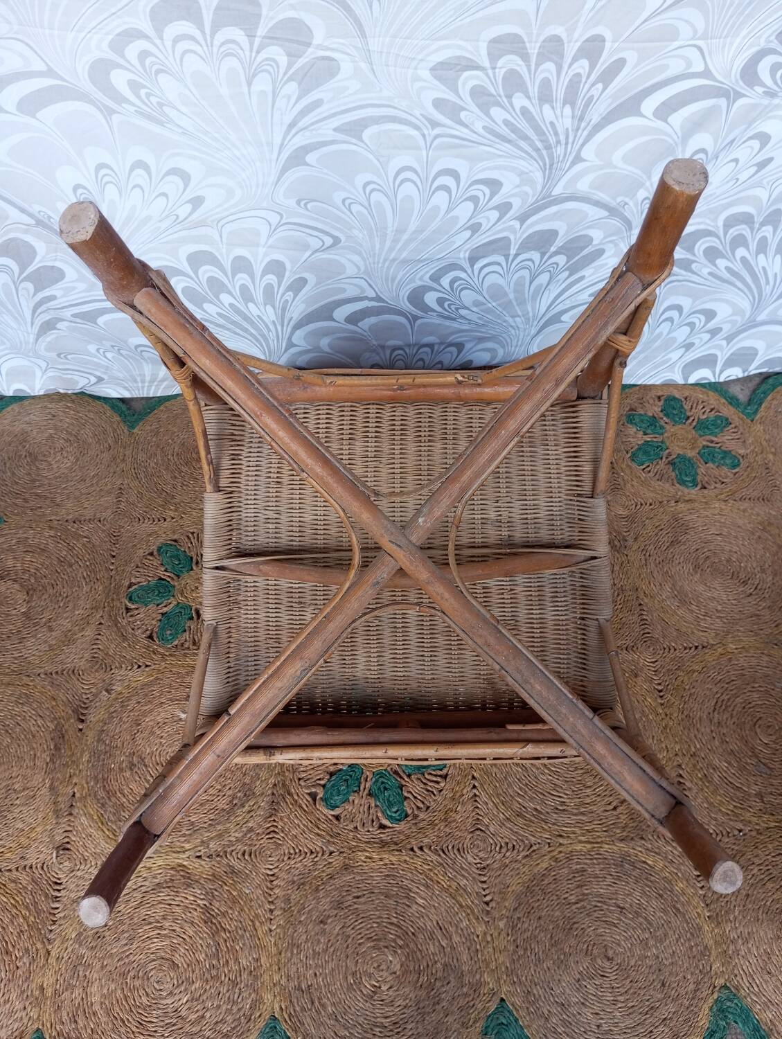 1960s rattan armchair