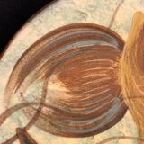 Glazed ceramic dish Puigdemont poisson, 1960