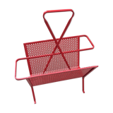 Red metal magazines holder 50s