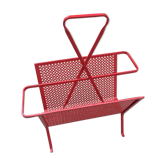 Red metal magazines holder 50s
