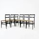 Set of 6 "Superleggera" Chairs by Gio Ponti for Cassina, 1950s