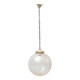 Vintage sphere chandelier in transparent glass and metal – 1960s