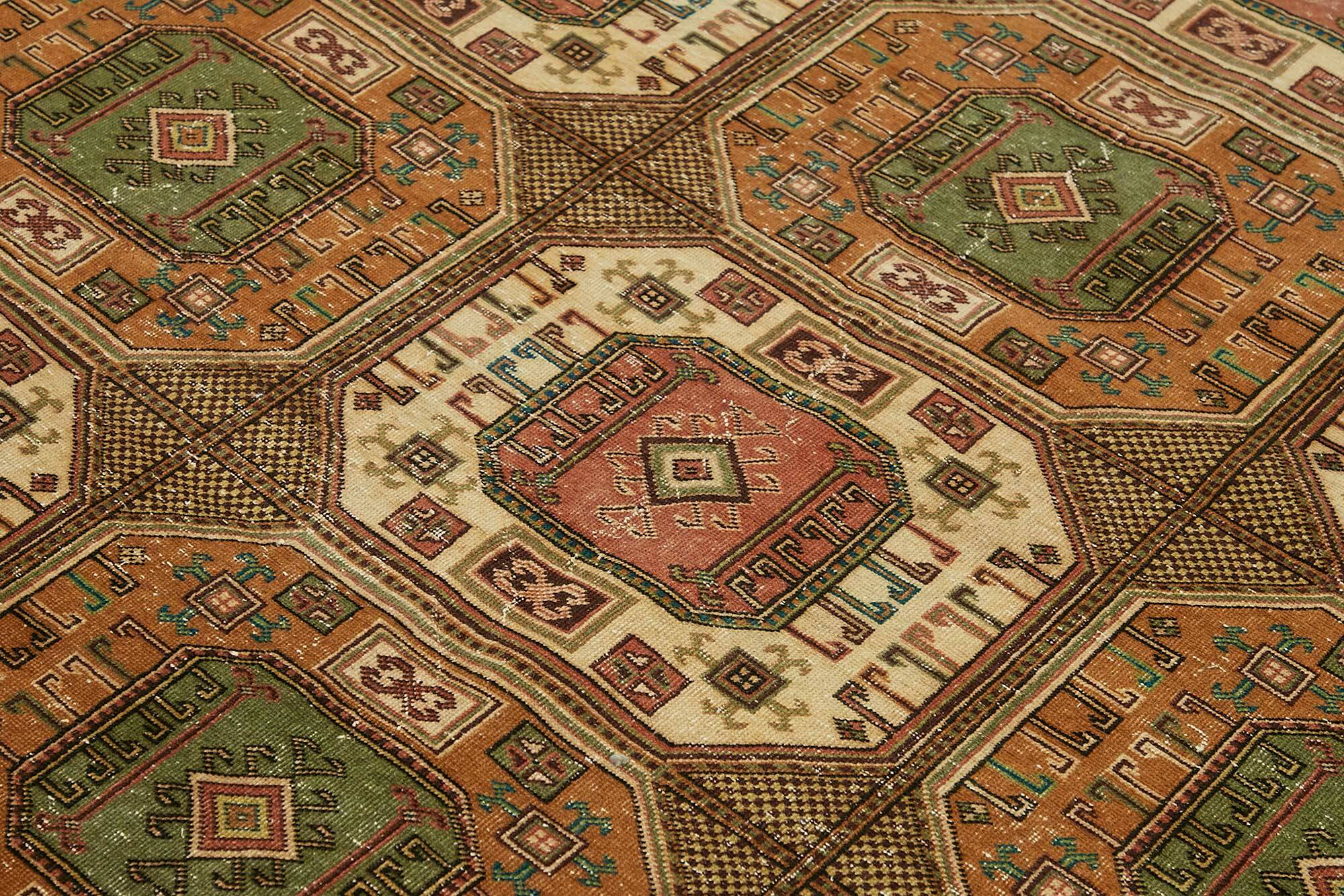 Turkish Wool Vintage Kayseri Rug 200 cm x 290 cm