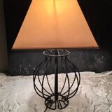 Black metal lamp foot