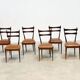 6 chaises de salle à manger italiennes