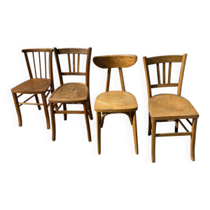 set de 4 chaises bistrot