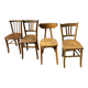 Set of 4 yellow bistro chairs