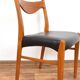 Mid-Century Danish Teak and Leather Dining Chairs by Arne Wahl Iversen for Glyngøre Stolefabrik, 196