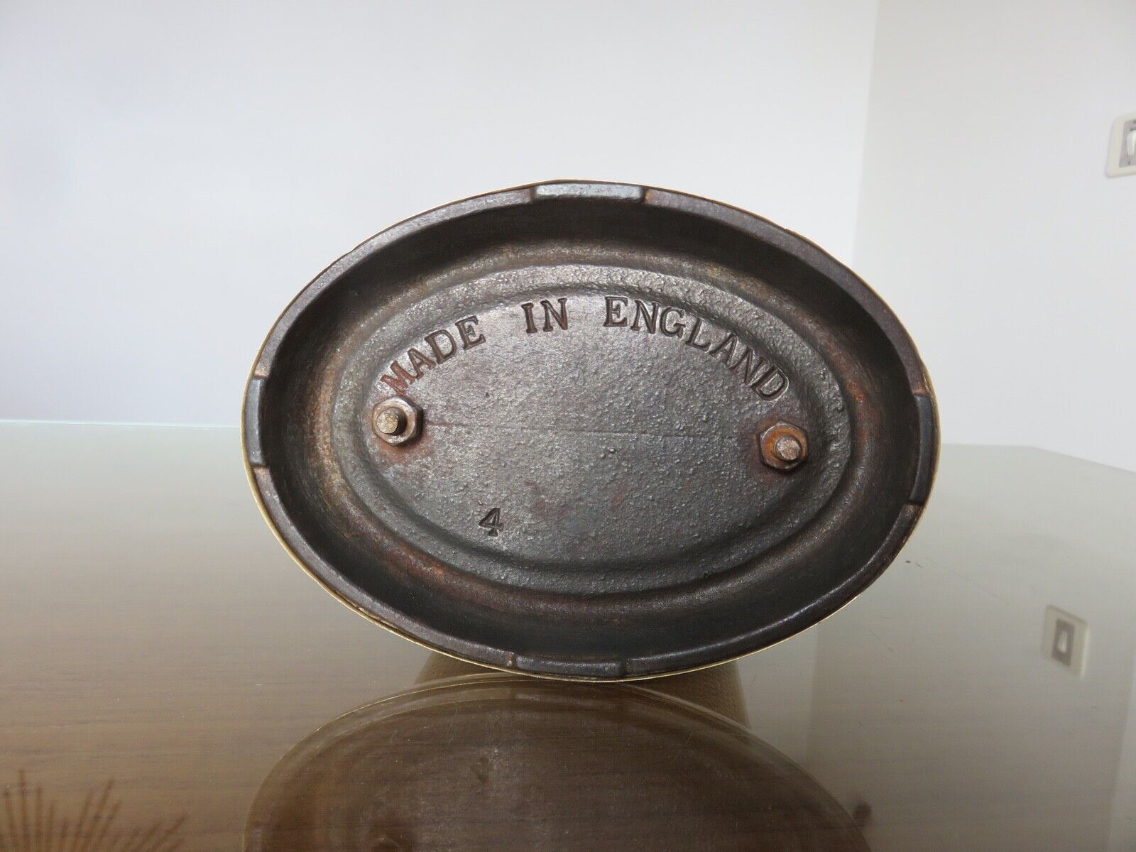 Servant, bronze modernist fireplace set