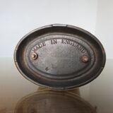 Servant, bronze modernist fireplace set