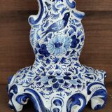 Delft swallow earthenware candlestick early 20th century