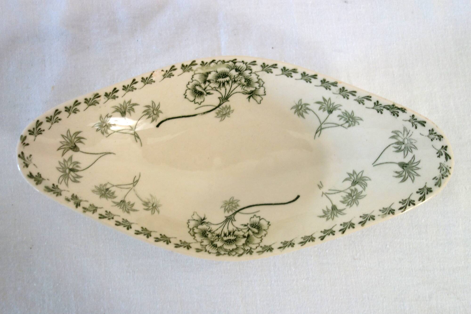 3 ironstone "Palmyre" Sarreguemines dishes