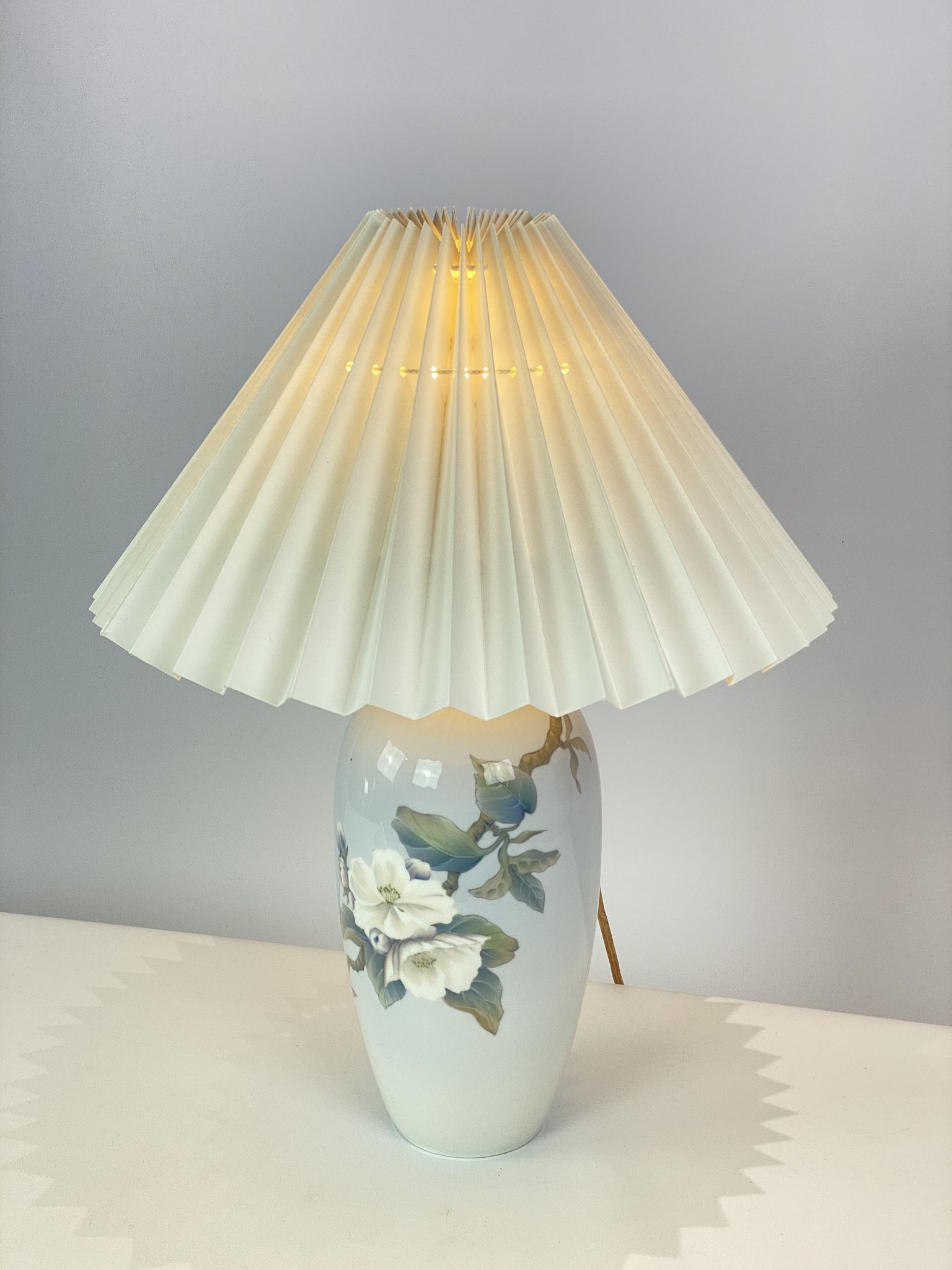 Royal Copenhagen porcelain lamp