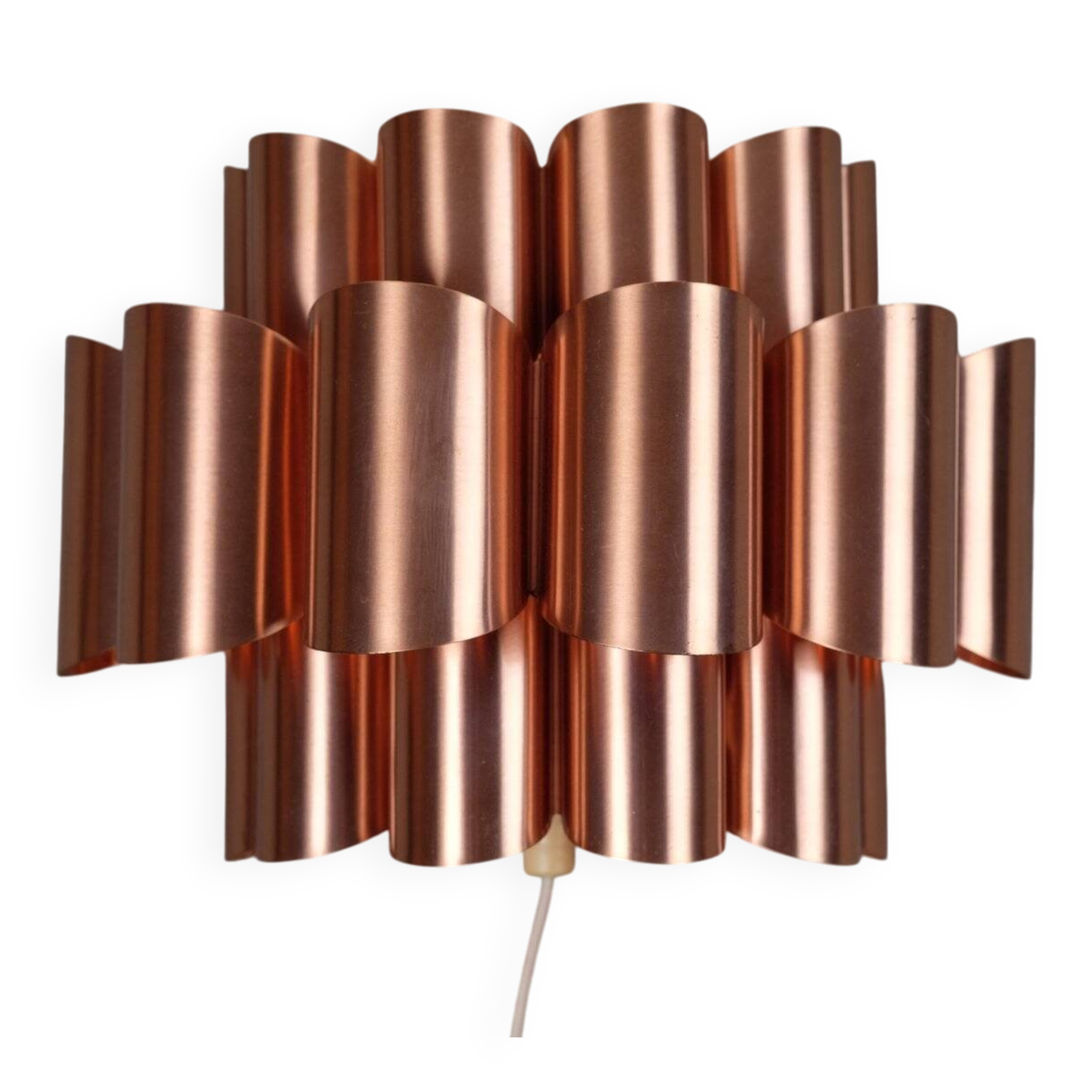 Mid-Century Wall Light in Copper by Werner Schou, Denmark