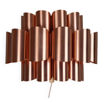Mid-Century Wall Light in Copper by Werner Schou, Denmark