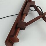 Scandinavian teak accordion lamp from the 1960s.