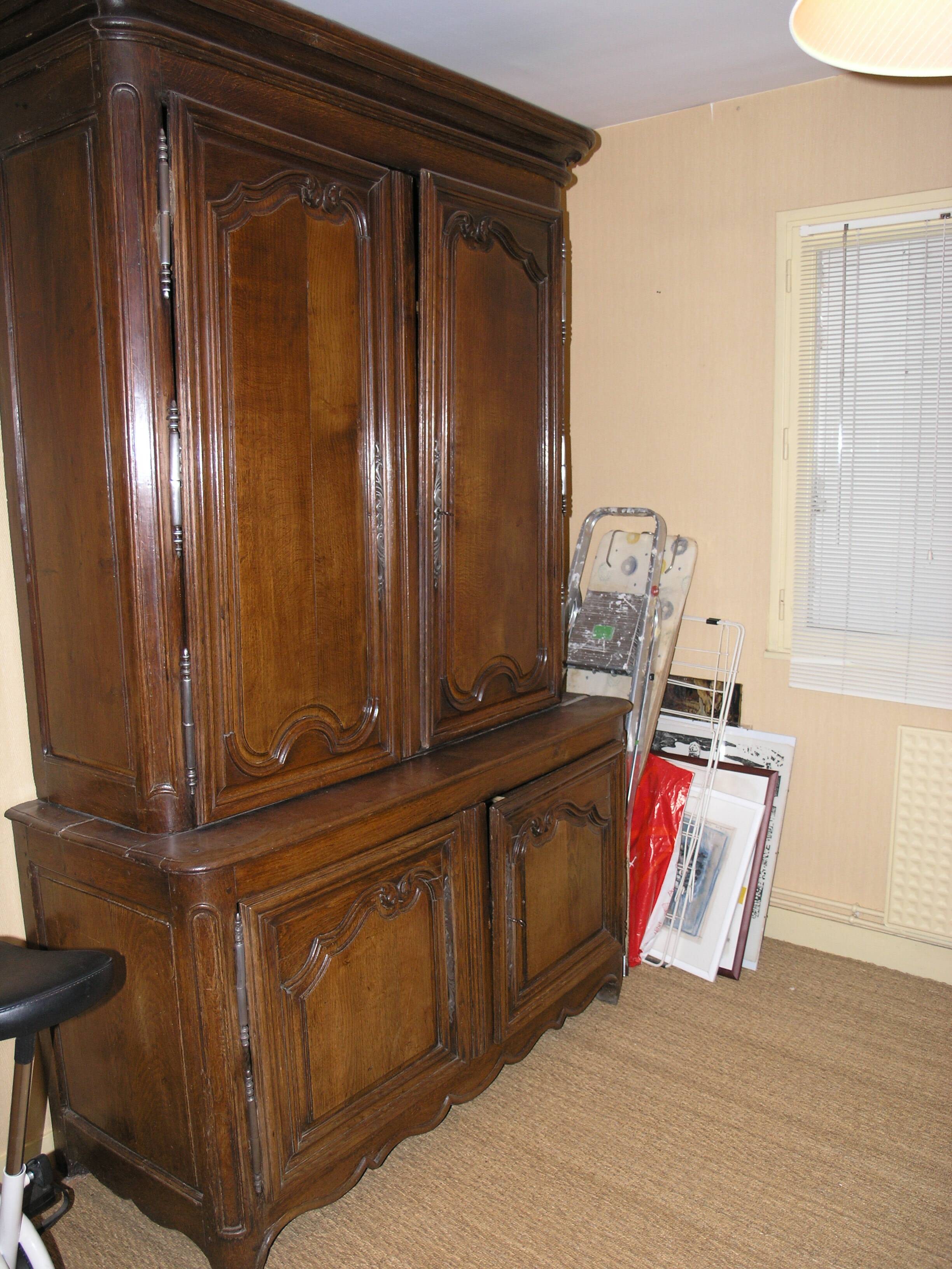 Antique two-body sideboard