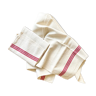 Tea towel in beige and red mestizo