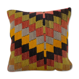 Organic wool turkish kilim pillow