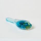 Set of two vases Sommerso glass of Murano 1970