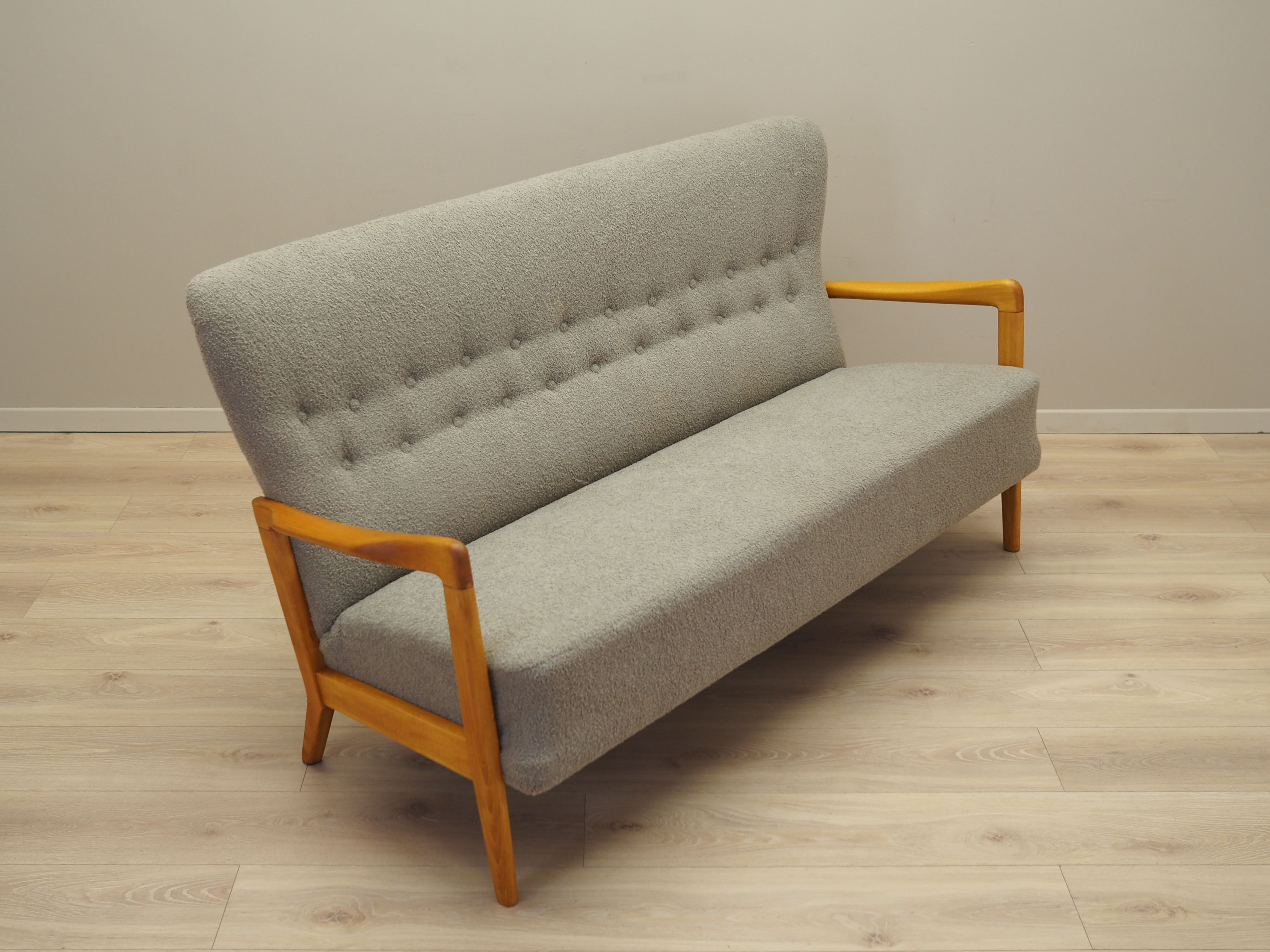 Beech sofa, Danish design, 1960s, designer: Soren Hansen, manufacturer: Fritz Hansen