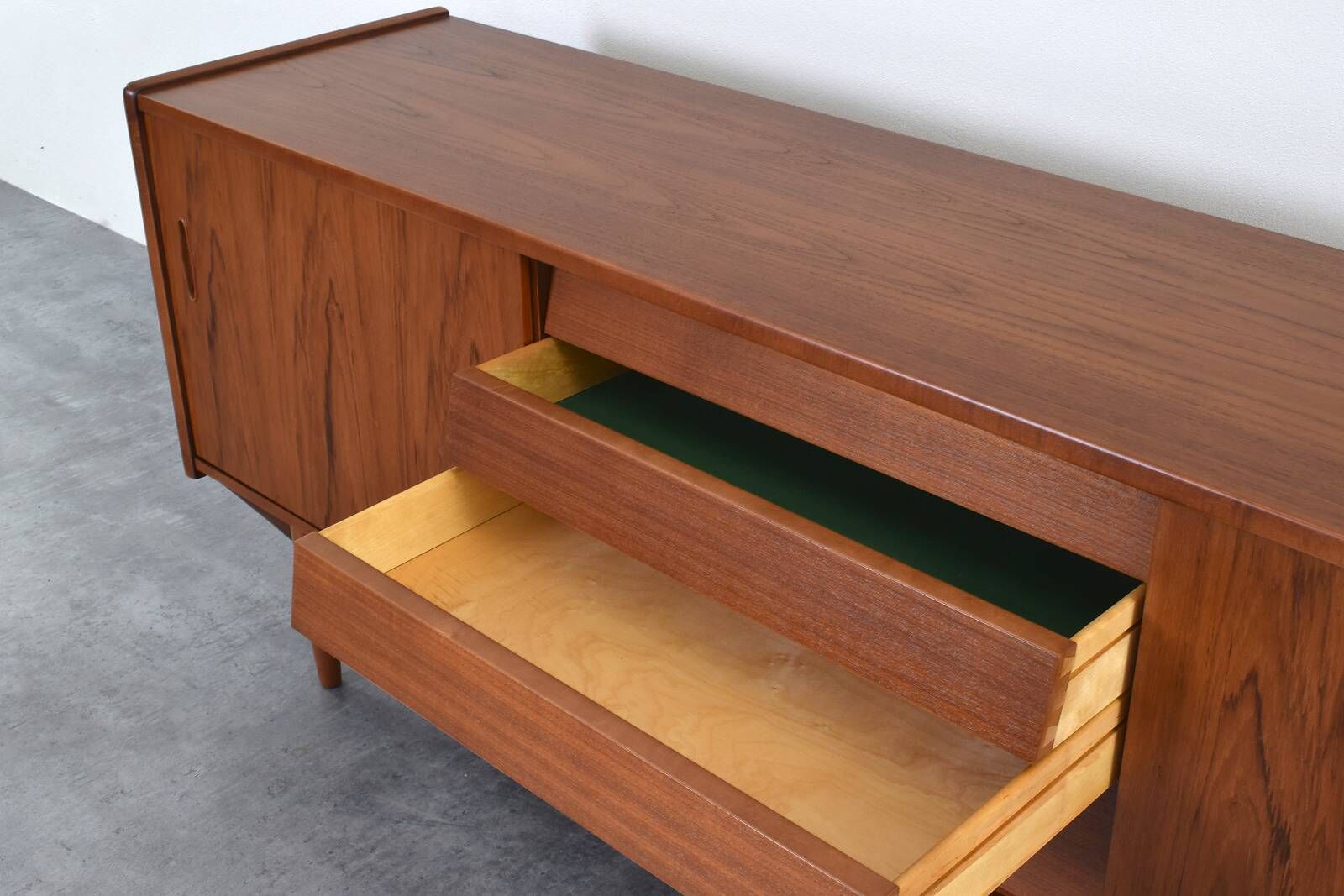 Mid-Century Teak Trio Sideboard by Nils Jonsson for Hugo Troeds, 1960s.