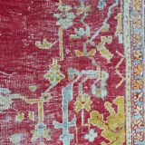 Tapis ancien Smyrne turc 236x466 cm