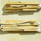 Paire de lits pliables anciens