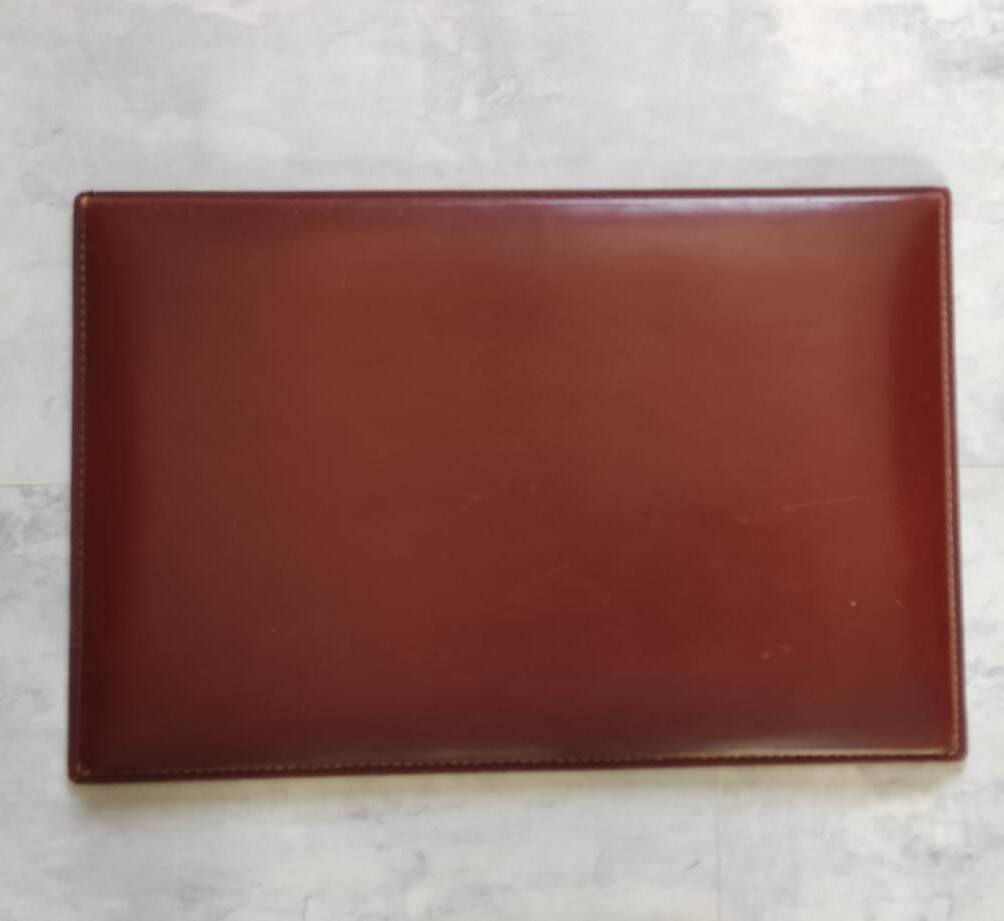 Vintage leather desk set