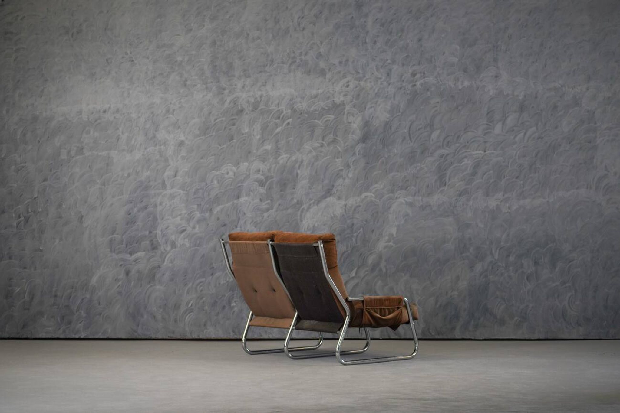 Mid-century armchair and sofa set by Gillis Lundgren Ikea Sweden 1970s