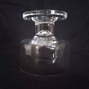 Set of 10 Art Deco crystal footed bowls.