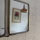 Vintage mirror 1900 triptych barber Le Solide Paris Art Nouveau - 21 x 50