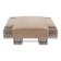 Large ottoman bench by Carla Sozzani in Milan, mohair velvet, 1990