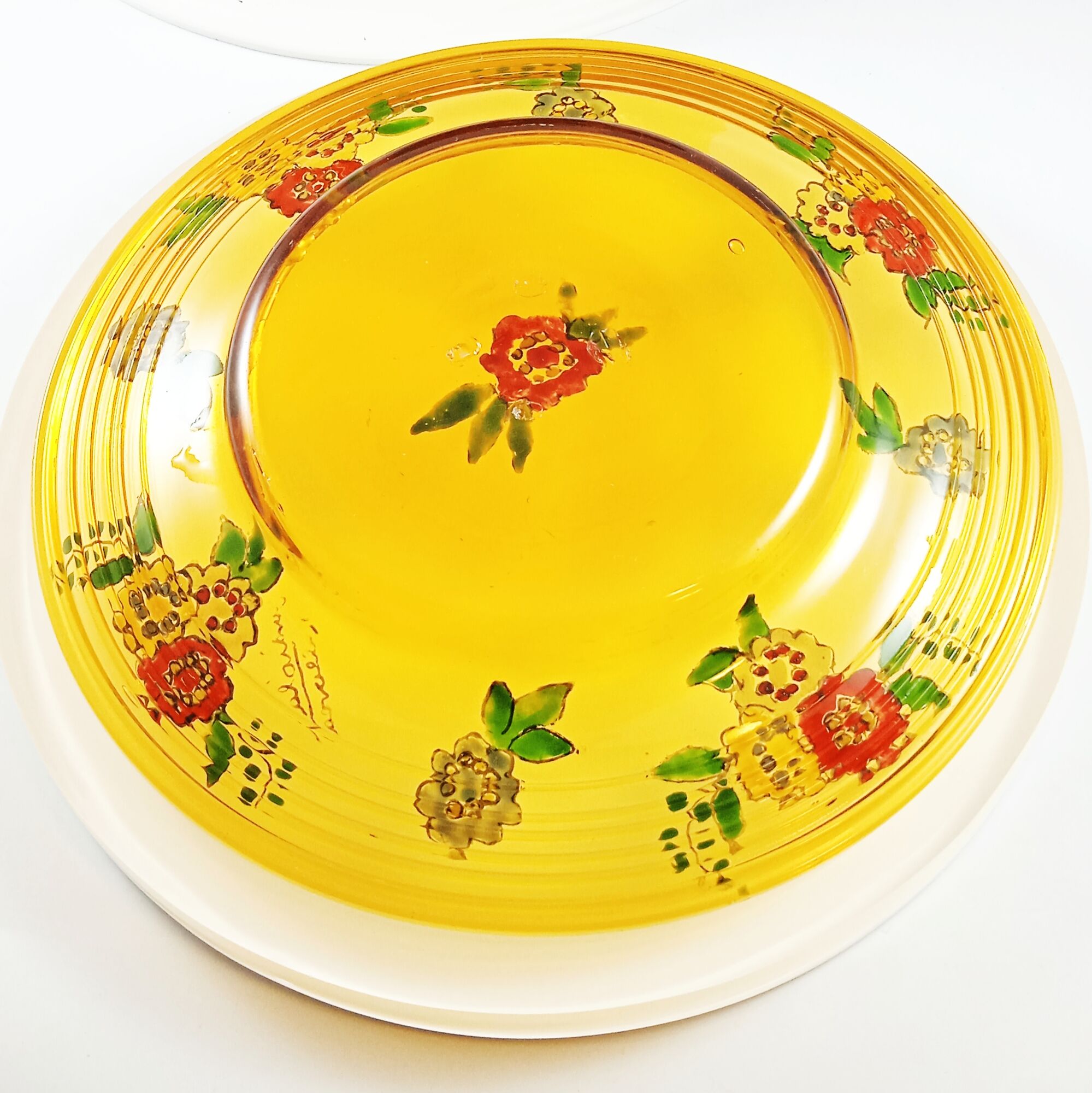 Set of 5 plates in blown glass Gordiola Mallorca