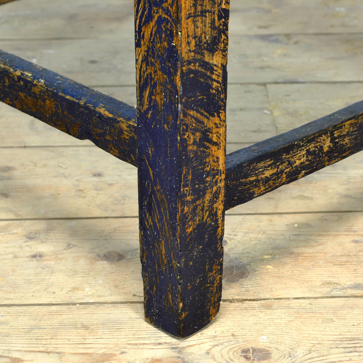 Country pine farmhouse side table, circa 1900