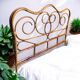 Bamboo and rattan headboard 160cm vintage 1960