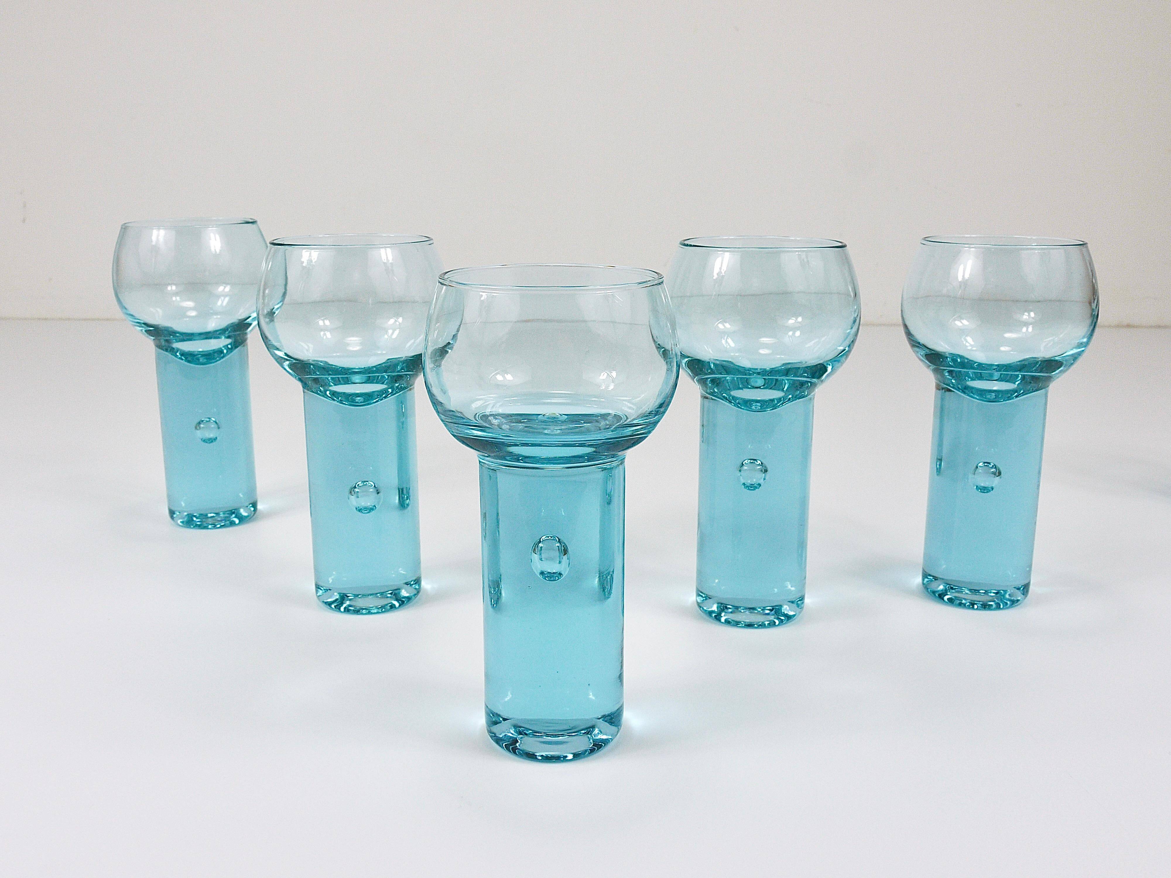 6 Chameleon Aperitif Glasses Sergio Asti, Arnolfo Di Cambio, Italy 1970