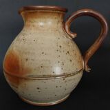 Pyrite stoneware pitcher signed Benoît Prudhomme workshop at the wind 20th century