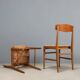 Vintage beech chairs, bent plywood, design, Italy, 1950s