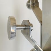 1970s vintage chrome coat and umbrella racks, set of two