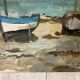 Marine Oil on panel Brittany Trestel beach