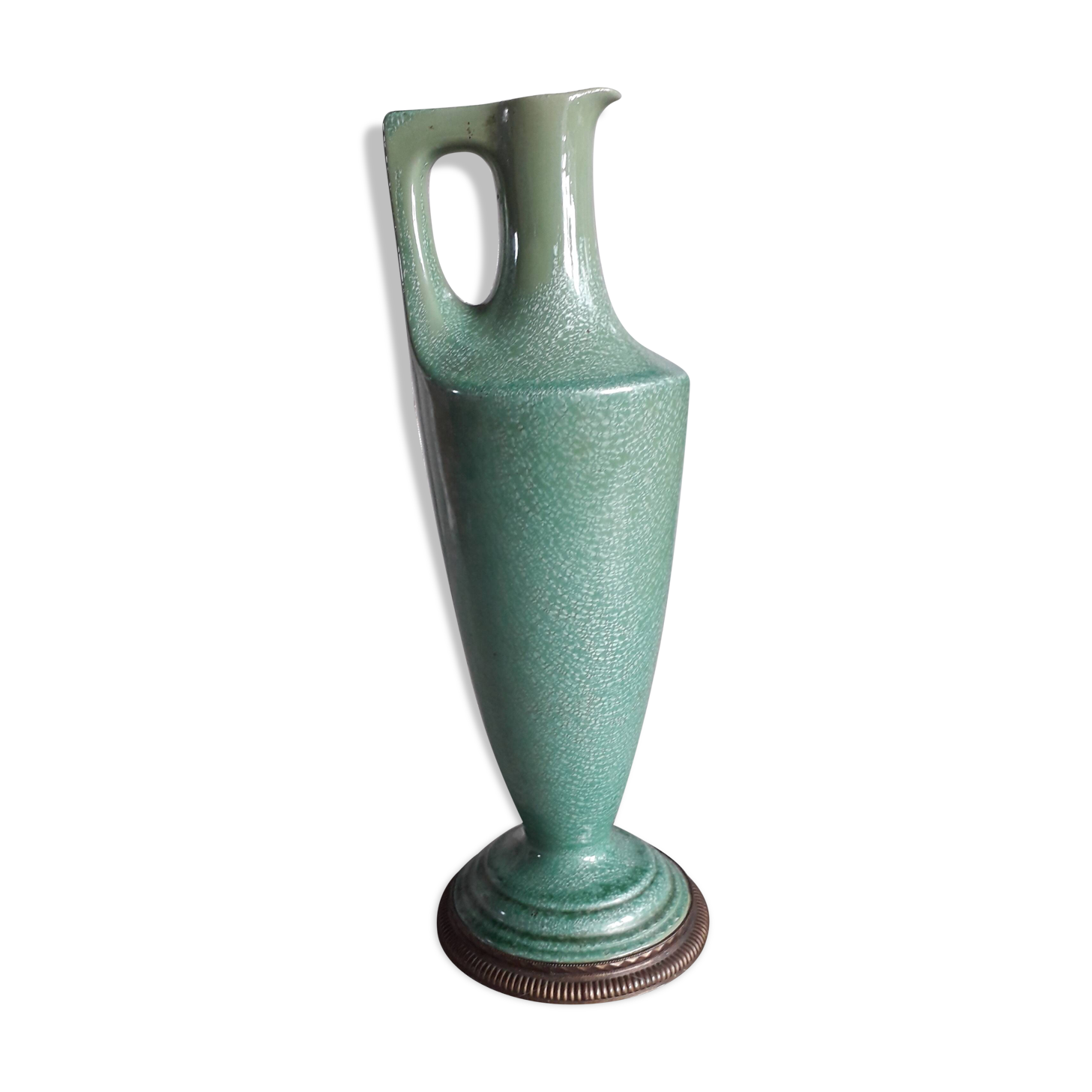 Large vase from the 1930s signed Sarreguemines.