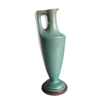 Large vase from the 1930s signed Sarreguemines.