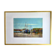 Oil on canvas framed representing the Breton port of Dahouët