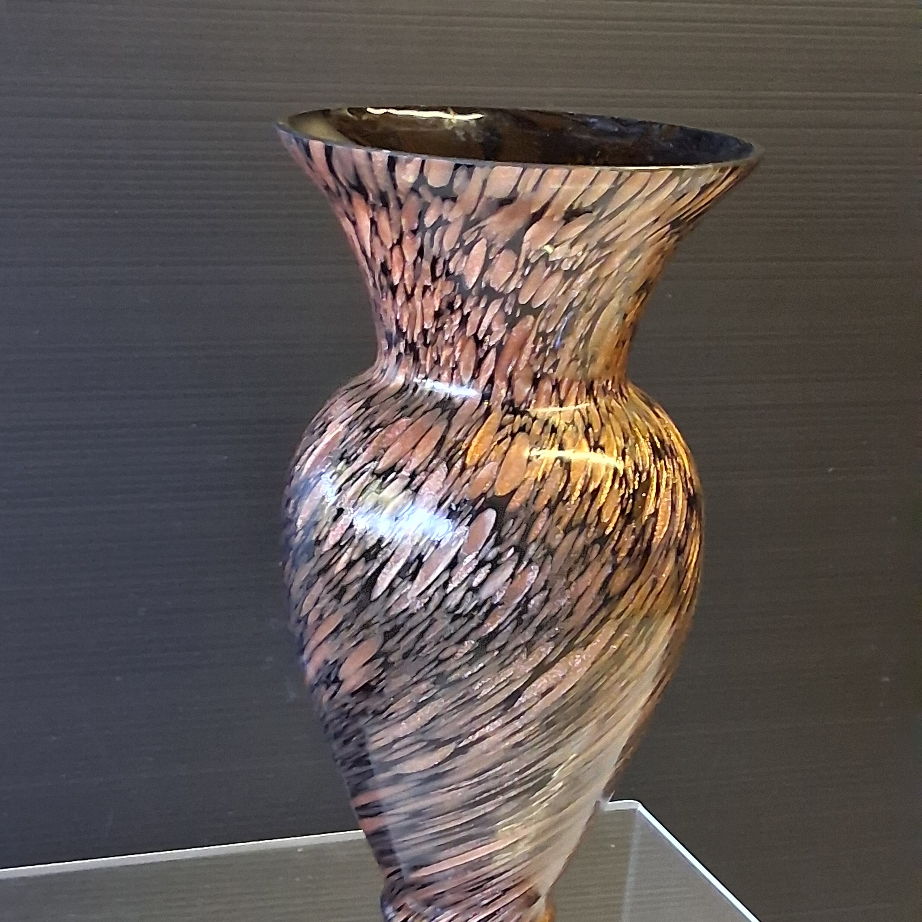 Black/brown vintage vase in very good condition.