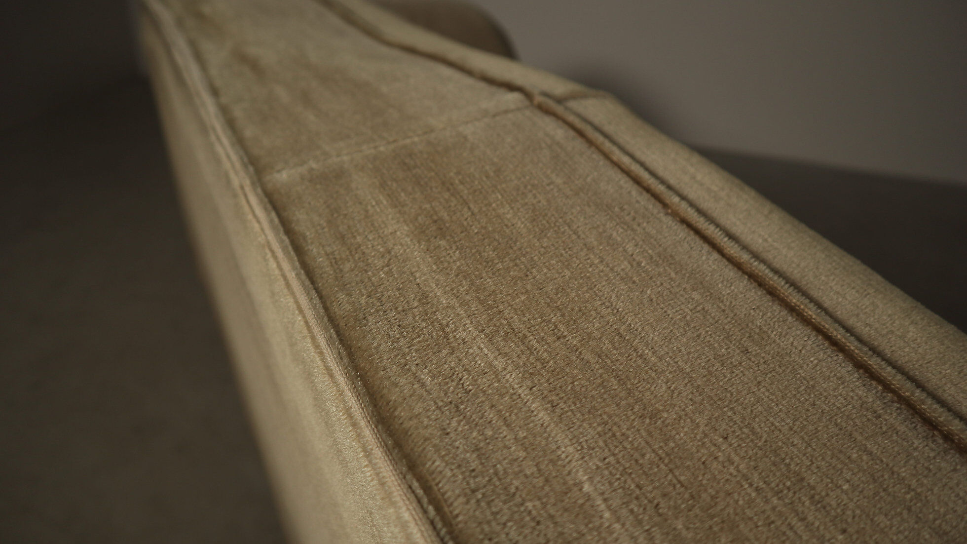 Art Deco three-seat sofa in original velvet, Belgium circa 1930