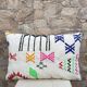 Handmade cushion cover in Berber wool Moroccan Kilim cushion 60x40
