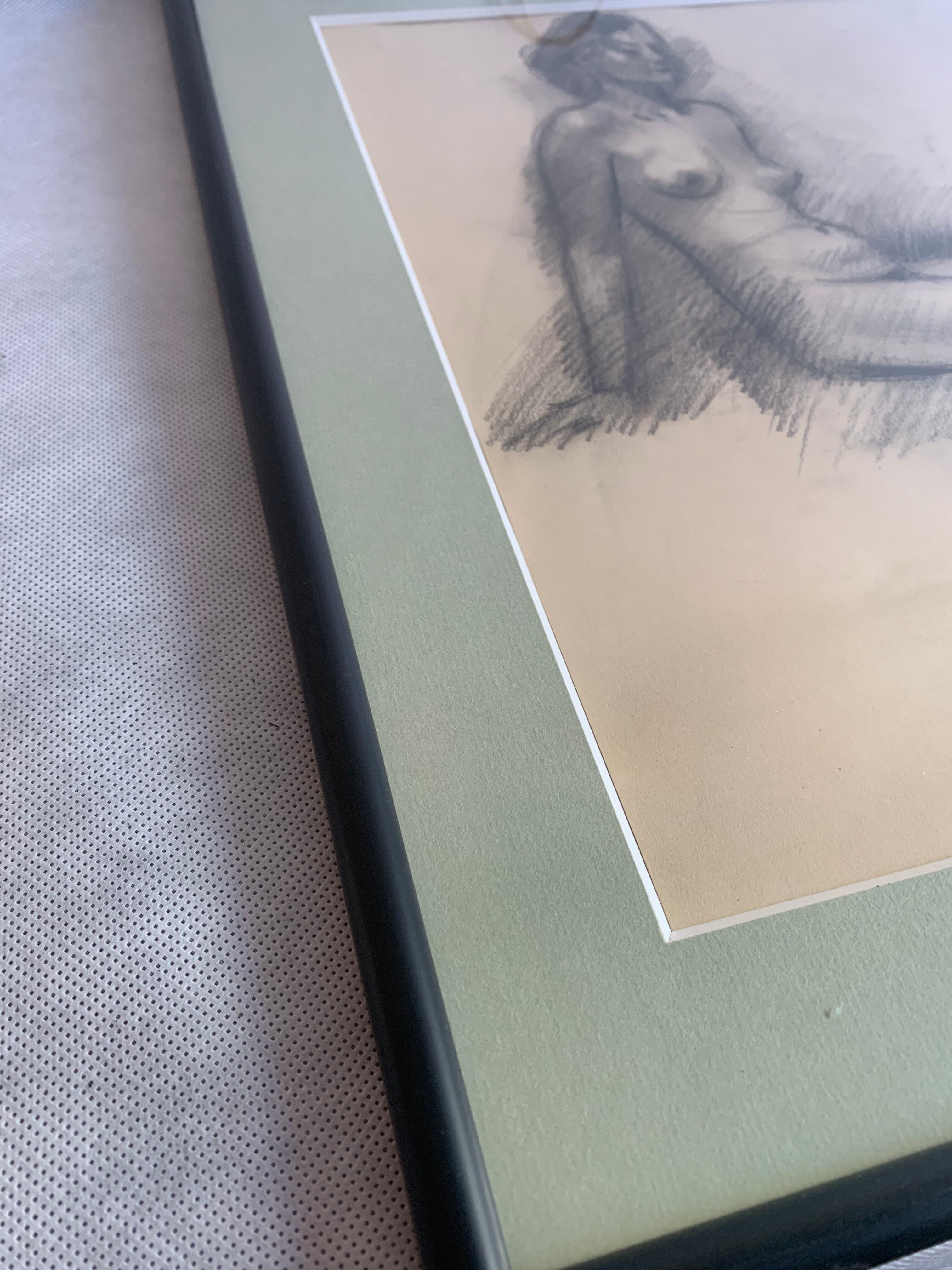 Drawing "Female nude", 1950